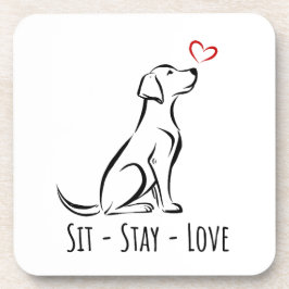 Porta-copo Sit-Keep-Love Labrador