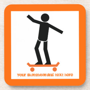 Porta-copo Skateboarder no skate personalizado
