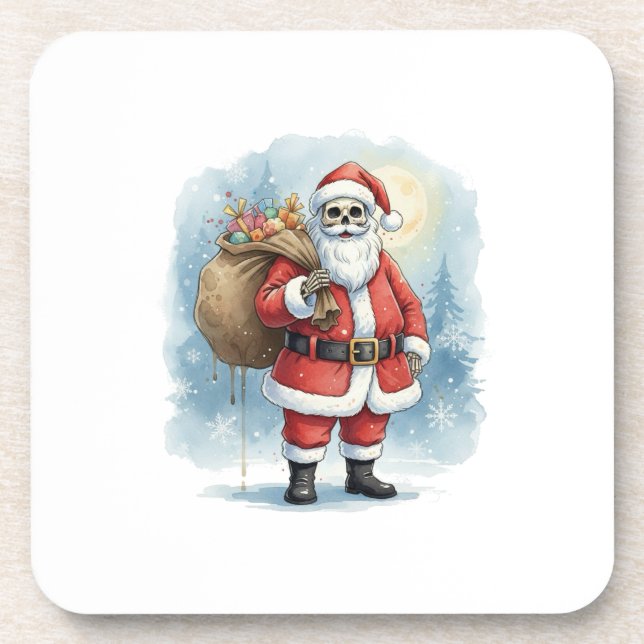 Porta-copo Skeleton Santa Claus (Frente)