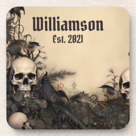 Porta-copo Skulls gothic Vintage