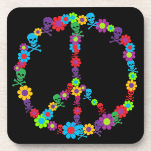 Porta-copo Skully Flor de Poder Paz