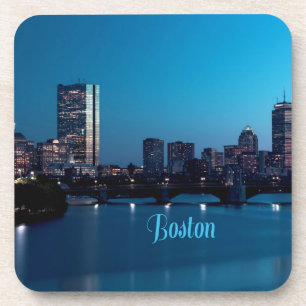 Porta-copo Skyline Cidade de Boston Massachusetts