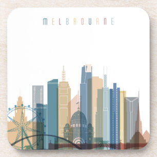 Porta-copo Skyline da cidade de Melbourne, Austrália