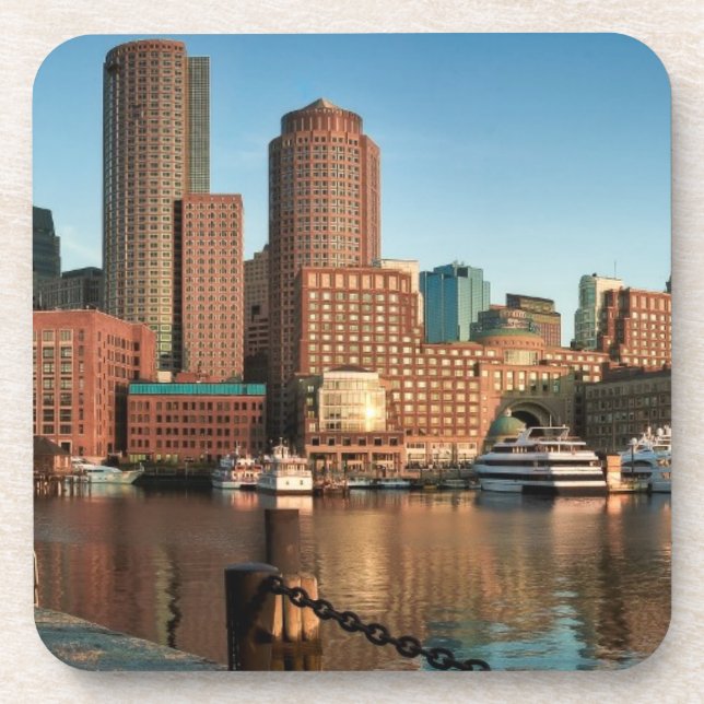Porta-copo Skyline de Boston (Frente)