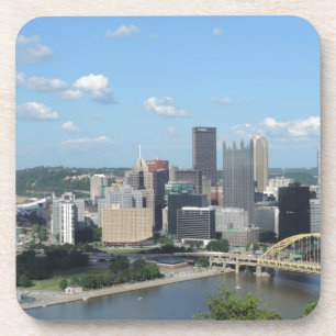 Porta-copo Skyline do centro aérea de Pittsburgh