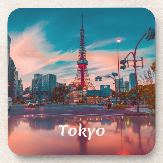 Porta-copo Skytree Cidade do Japão em Tóquio (Frente)
