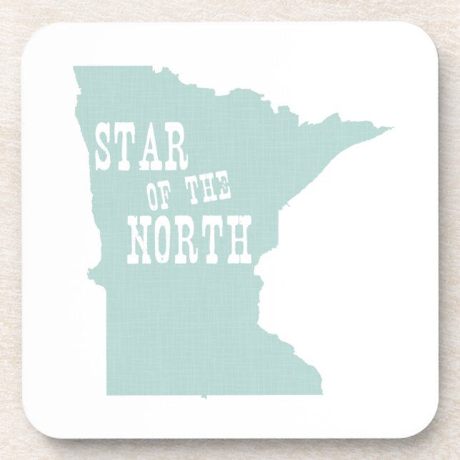 Porta-copo Slogan da divisa do estado de Minnesota (Frente)
