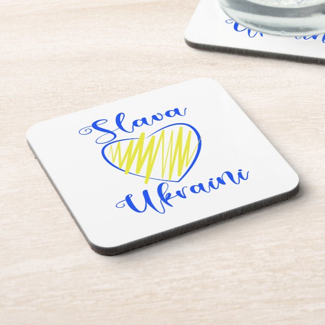 Porta-copo Slogan Slava Ucraniano Glória à Ucrânia (Left Side)