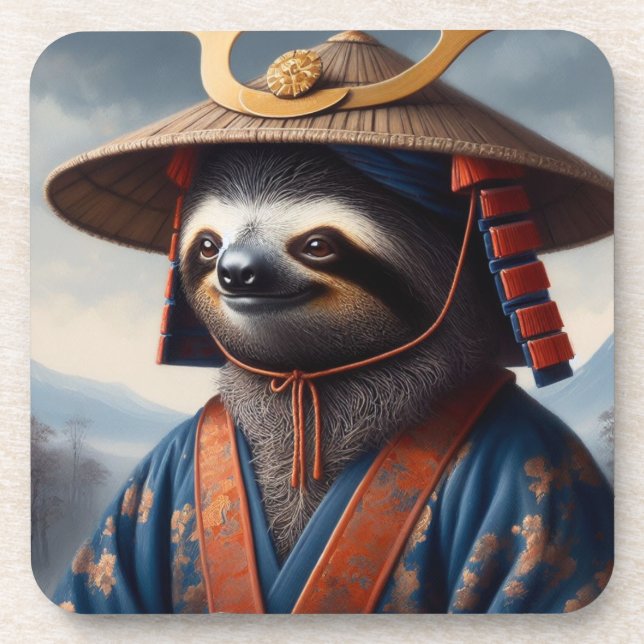 Porta-copo Sloth Samurai (Frente)
