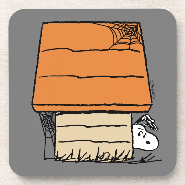 Porta-copo Snoopy Halloween Spider Web Doghouse (Frente)