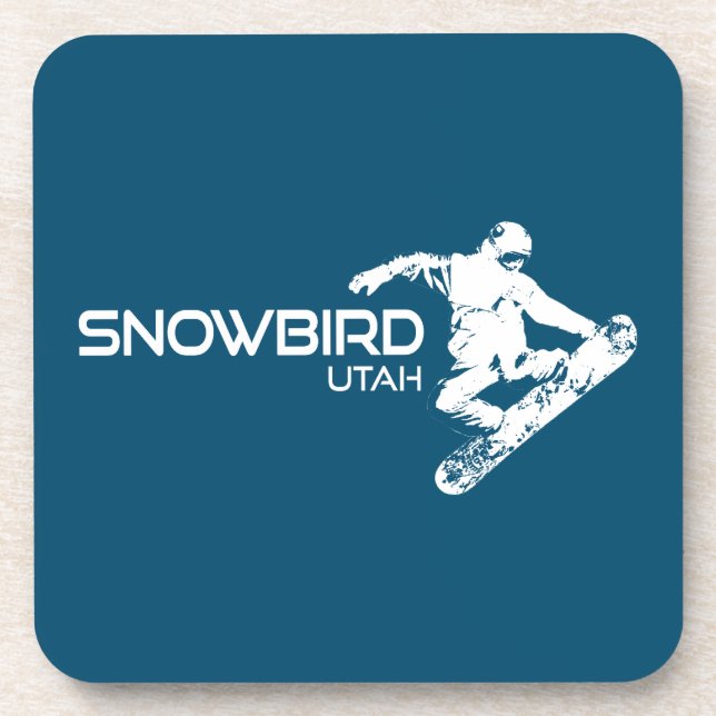 Porta-copo Snowbird Utah Snowboarder (Frente)