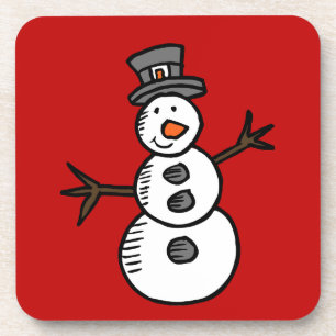 Porta-copo Snowman