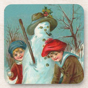 Porta-copo Snowman Children Snow Holly