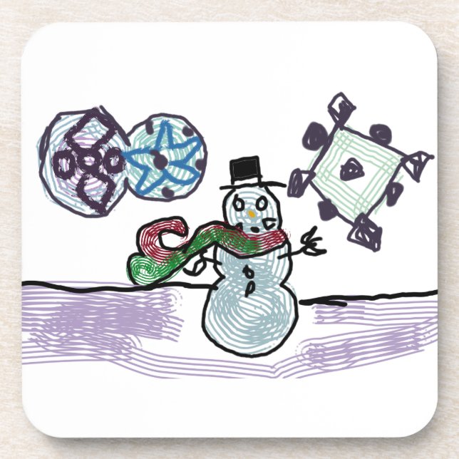 Porta-copo Snowman joy (Frente)