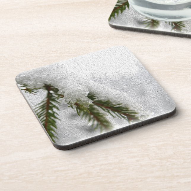 Porta-copo Snowy Pines (Left Side)