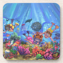 Porta-copo Sob o mar