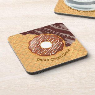 Porta-copo Sobremesa,Donut Choco Glaze, Chocolate Derretido