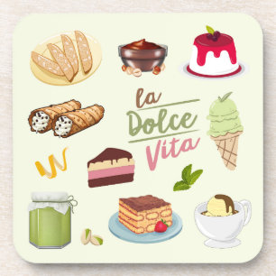 Porta-copo Sobremesas Italianas Doces