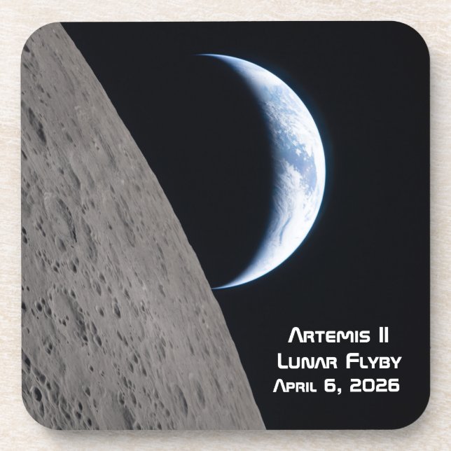 Porta-copo Sobrevoo Lunar Artemis II (Frente)