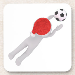 Porta-copo soccer santa claus