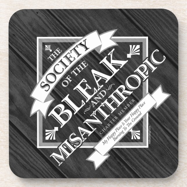 Porta-copo Sociedade do Bleak e Misantrópico (Frente)