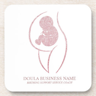 Porta-copo sofisticada Doula & Treinadora de Parto em Rose Go