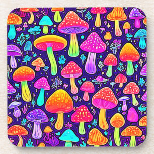 Porta-copo Soft Neon: Patch do Cogumelo de Cartoon