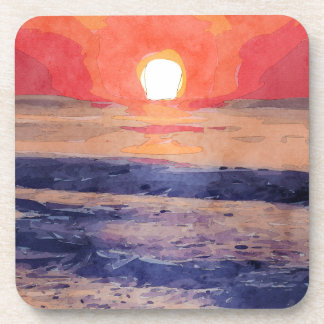 Porta-copo Sol de Manhã sobre Oceano Atlântico