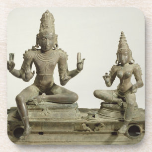 Porta-copo Somaskanda, Chola, Tamil Nadu (bronze)