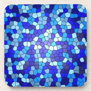 Porta-copo Sombras de Vidro Azul Obtido por Shirley Taylor