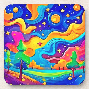 Porta-copo Sonhadora Noite: Paisagem Estelar