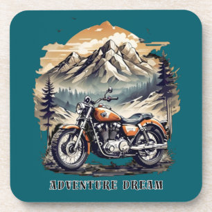 Porta-copo Sonho de Aventura: Viagem de Bike de Legenda Vinta