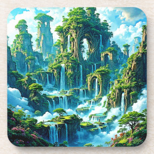 Porta-copo Sonho de Reino de Árvore em Cascata