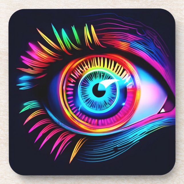 Porta-copo Sonho do Olho de Neon (Frente)