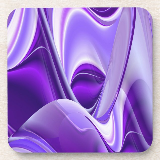 Porta-copo Sonhos de Arco-Íris de Flor Roxo (Frente)
