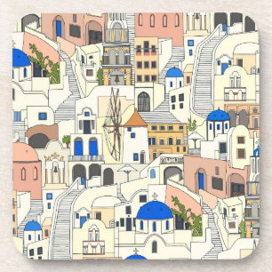 Porta-copo Sonhos de Santorini
