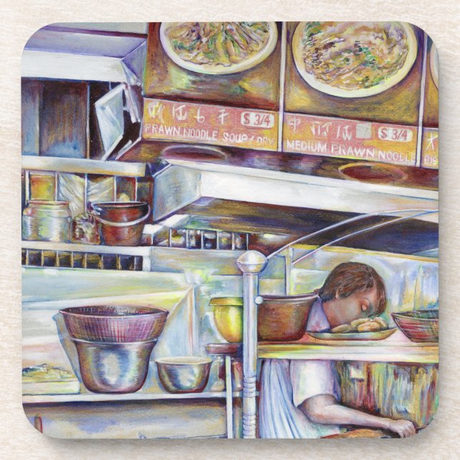 Porta-copo Sopa de rabo-de-porco, Singapura (Frente)