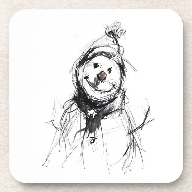 Porta-copo Sorrindo Feliz Snowman (Frente)