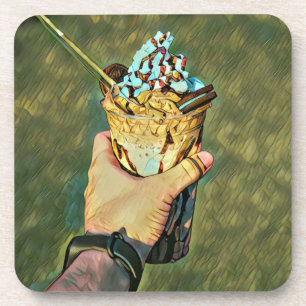 Porta-copo sorvete congelando legal