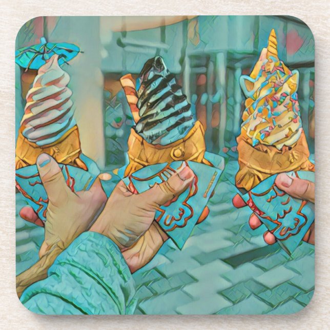 Porta-copo Sorvete de chocolate (Frente)