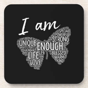 Porta-copo Sou Único Forte Lei de Atração Positiva Affi