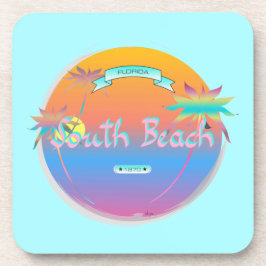 Porta-copo South Beach, Miami, Flórida com Palms