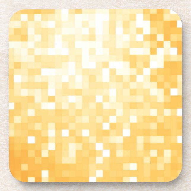 Porta-copo Sparkle de pixel do ouro (Frente)