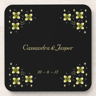 Porta-copo Sparkles amarelos de néon da flor