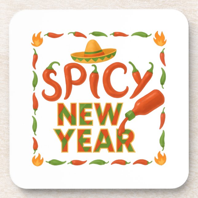 Porta-copo Spicy New Year (Frente)