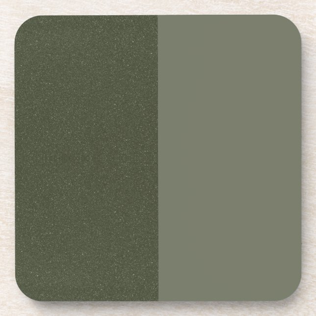 Porta-copo Split Moss Green Coaster Estilo Duo-Tone - Persona (Frente)
