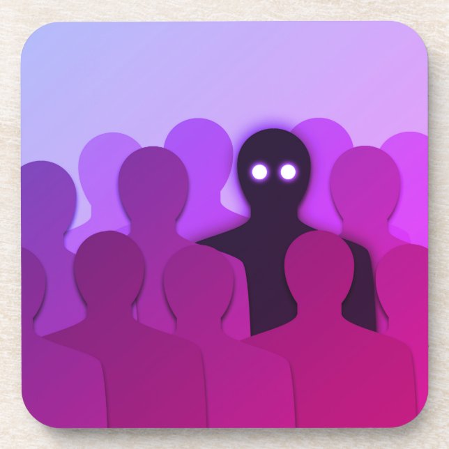 Porta-copo Spooky Ghost Purple Halloween (Frente)