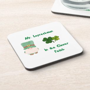 Porta-copo Sr. Leprechaun, no Patch de Clover,