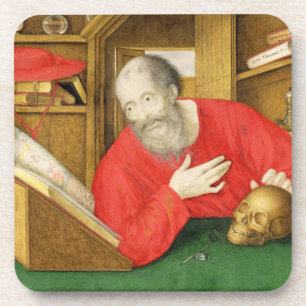 Porta-copo St Jerome em seu estudo, 1650 (bodycolour e w/c