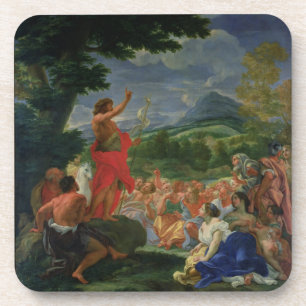 Porta-copo St John Preaching do baptista, pintado antes de